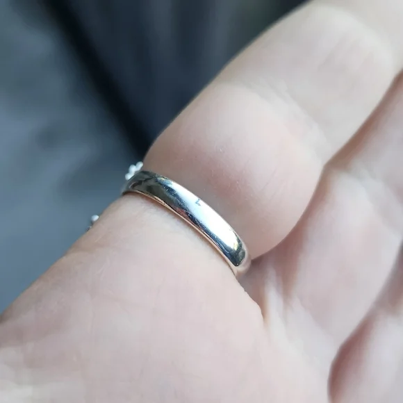 Handmade Sterling Silver 925 Queen Pink Conch Double Heart Crawler Ring Size 8 - Picture 5 of 9